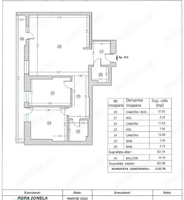 3 Camere cu 2 locuri de parcare (Negociabil) - Proprietar