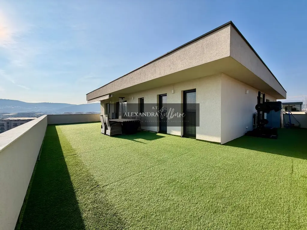Penthouse de vanzare | 3 camere | 2 bai | 76mp | terasa 76mp | garaj
