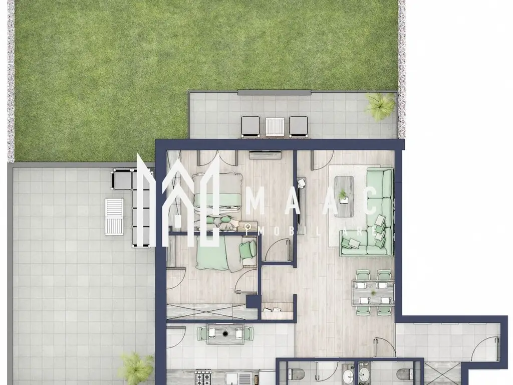 Apartament 3 camere | Balcoane 11.8 mp | Gradica ca. 107mp | Turnisor