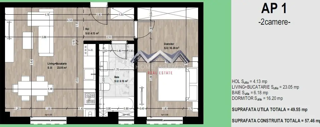 Apartament 2 camere 50 mp | Otopeni central | PREȚ FINAL
