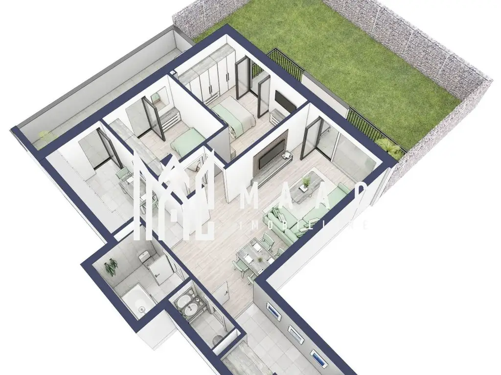 Apartament 3 camere | Balcoane 11.8 mp | Gradica ca. 107mp | Turnisor