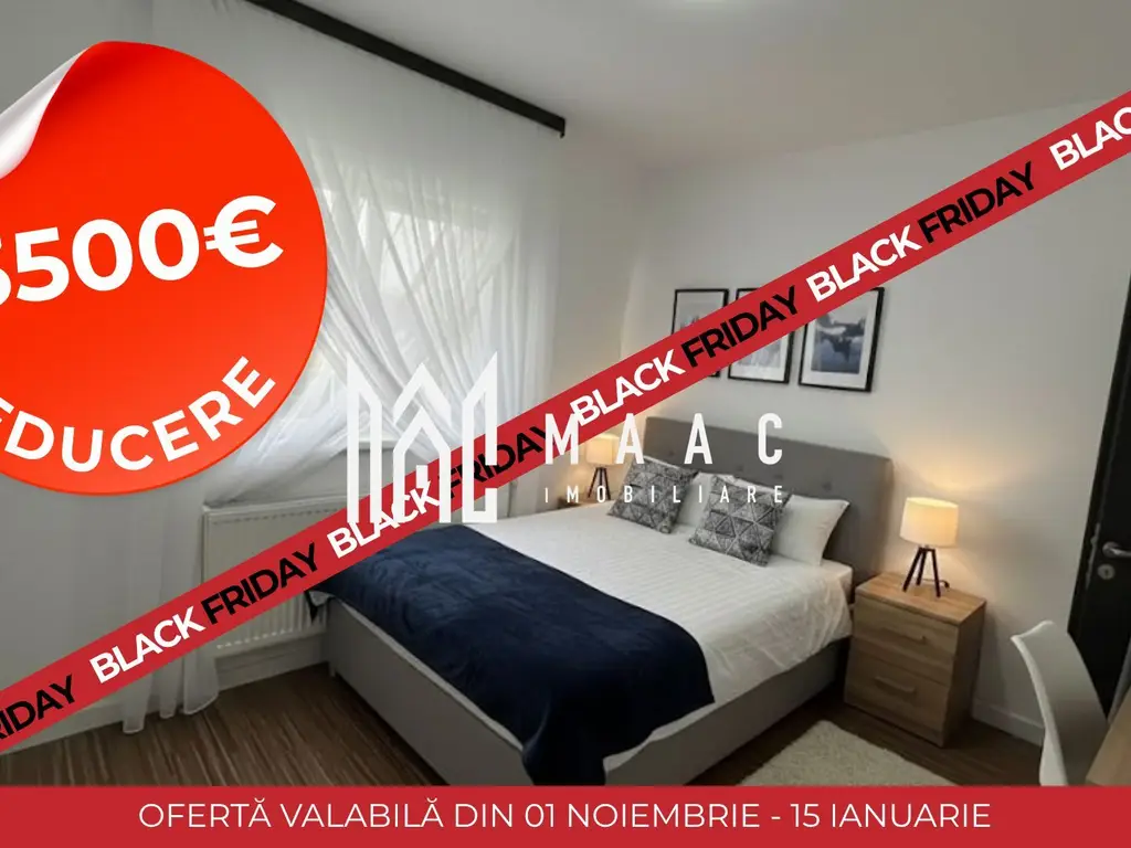 BLACK FRIDAY I Apartament 3 camere I 50 mp I balcon I loc parcare I Șelimbăr
