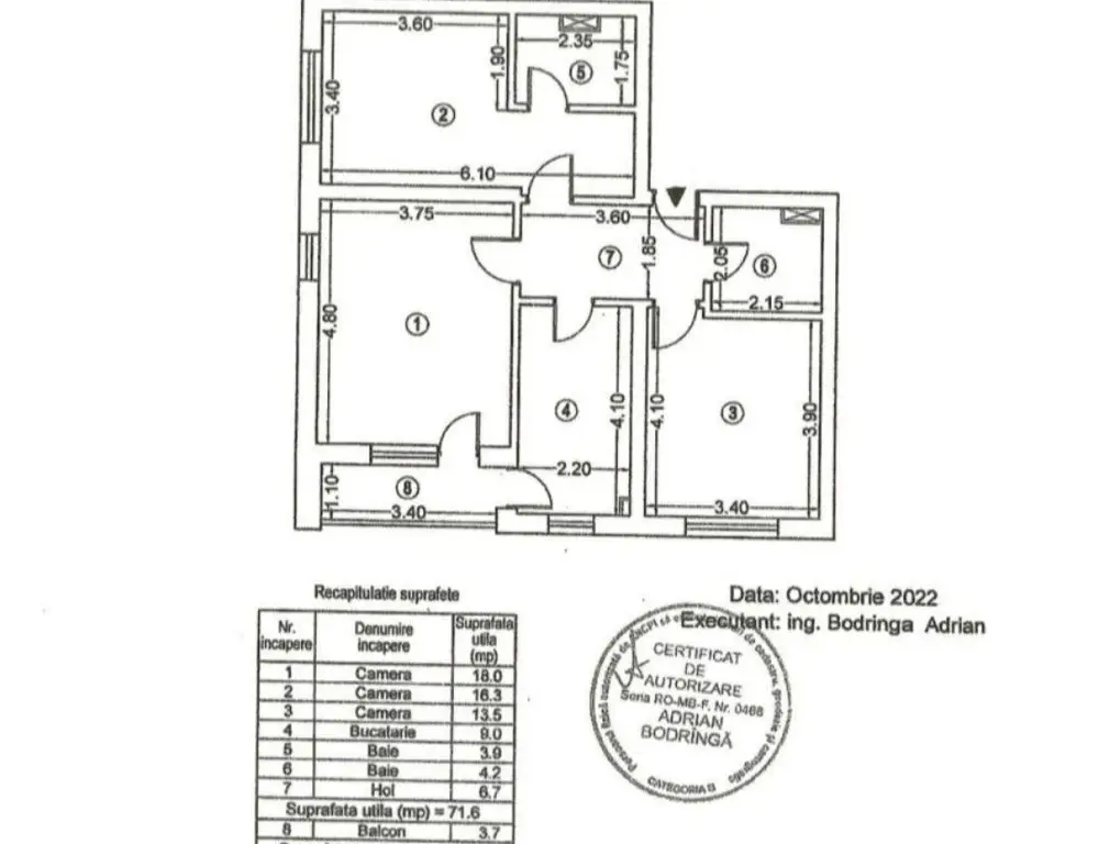 Apartament 3 camere Superb | Bloc Nou | 2 bai | Terasa | Boxa | AFI Cotroceni | Parcul Liniei