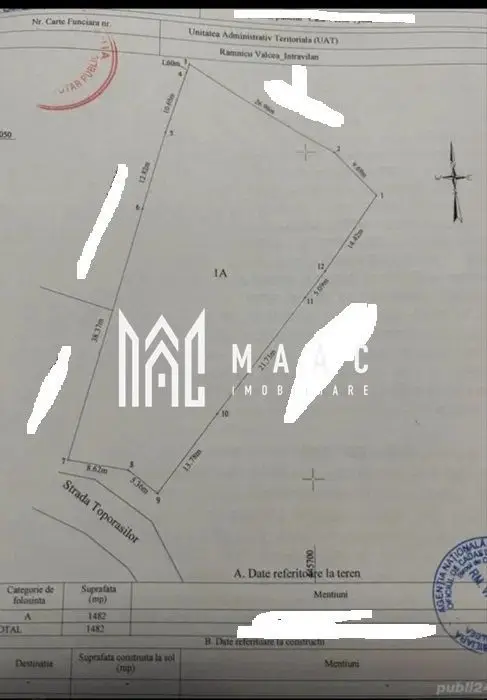 Teren intravilan Copacelu | 6km de centru Rm. Valcea