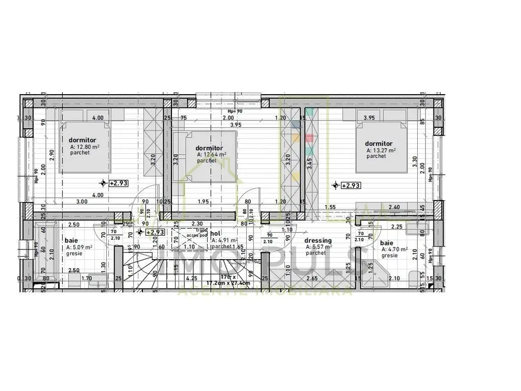 5 Camere. 3 Bai. Terasa acoperita.