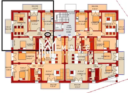 Apartament 3 camere | Etaj 1 | Dezvoltator | LA CHEIE