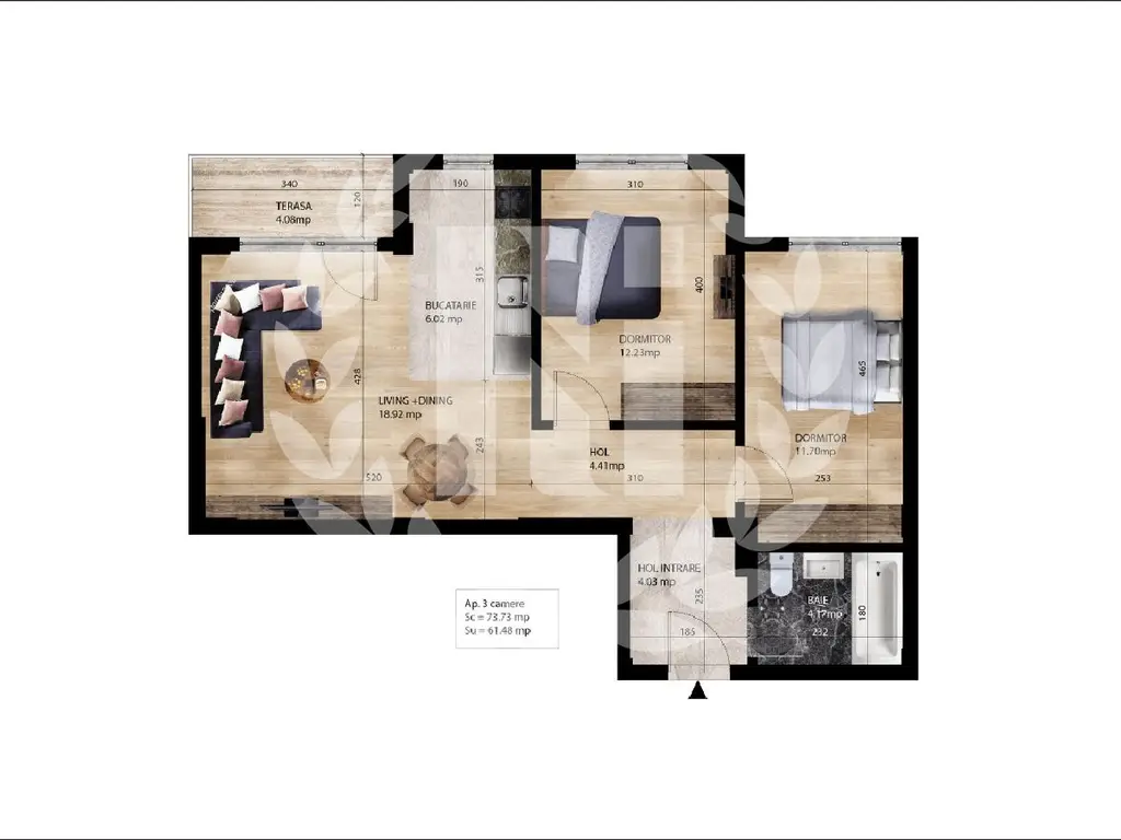 Apartament 3 camere  Pantelimon