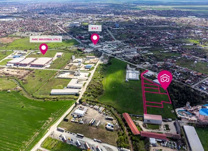 Teren cu PUZ in Arad, servicii, industrie, depozitare 8.307 mp