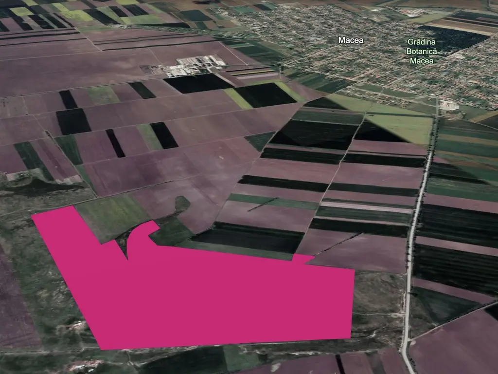 Teren 42 ha pentru parc fotovoltaic – Macea, Arad