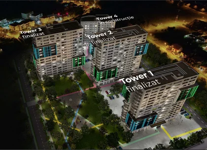Apartament cu 3 camere in X-city Towers Direct de la dezvoltator
