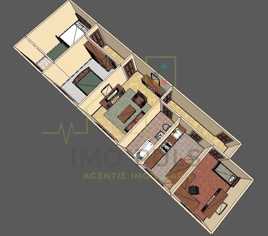 4 camere la pret de 3. Pozitie excelenta.