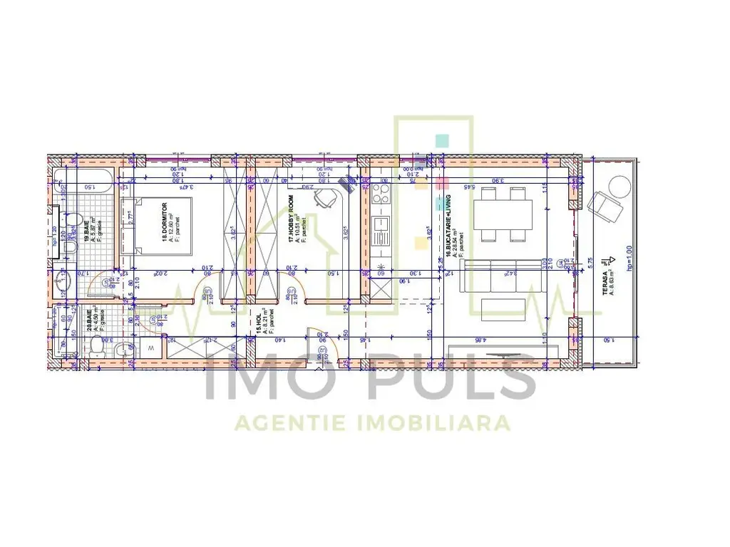 Braytim - Timisoara. Apartament 3 camere. Nou. 2 Bai. Vila cu 6 apartamente