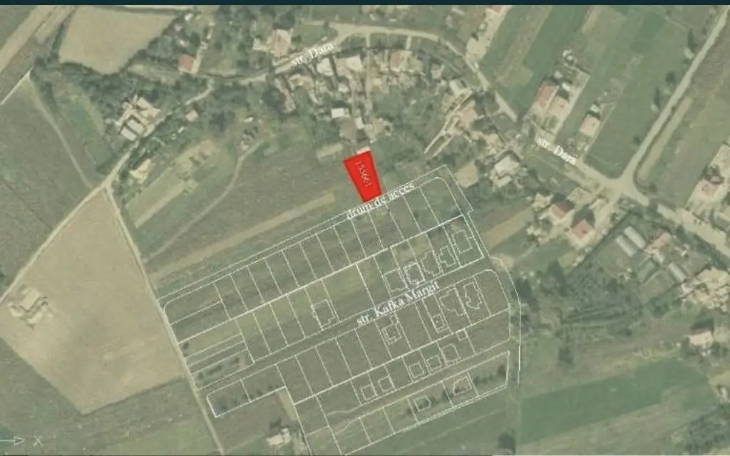 Teren intravilan,676 mp, zona strazii Dara