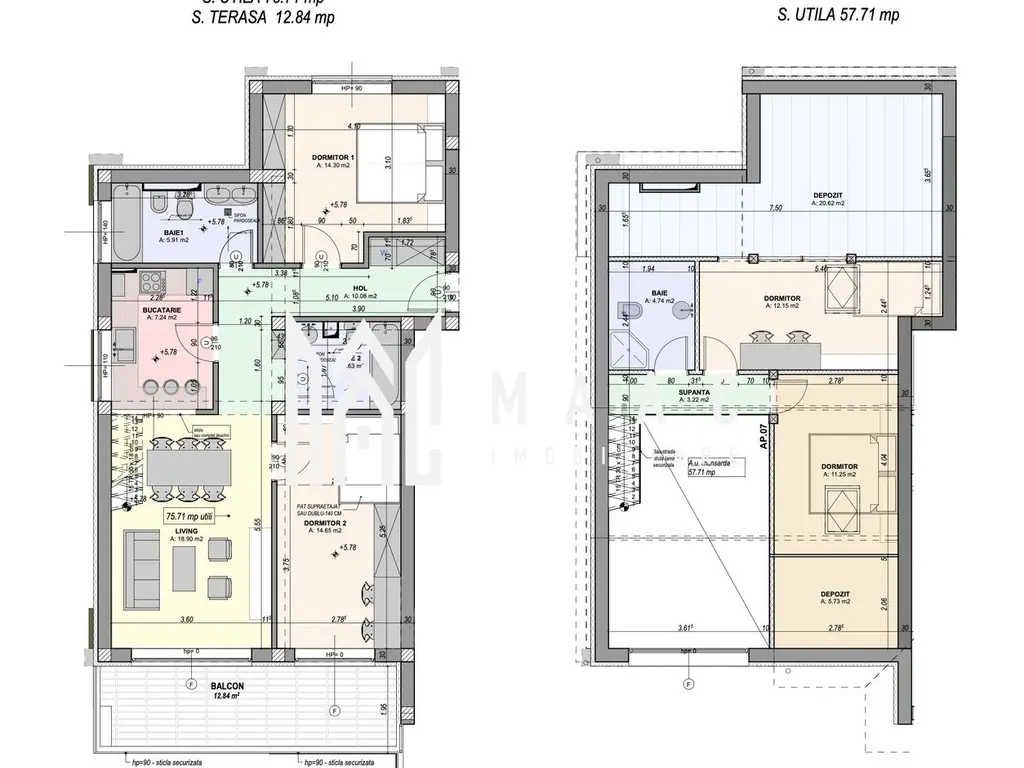 Apartament 4 camere | 133 MP | Parcare | Cartier rezidential