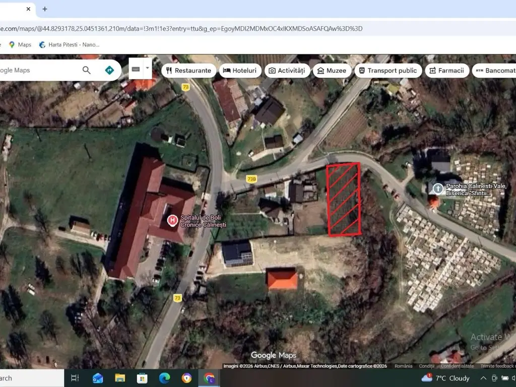 Teren intravilan 690 mp, utilități, lângă Spital Călinești