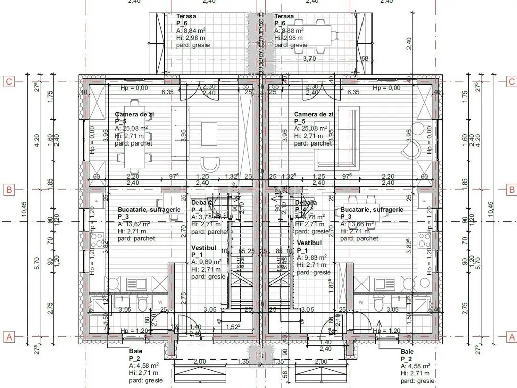 Casă nouă tip duplex izolat fonic în Livezeni