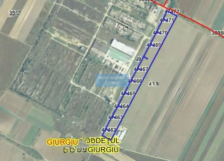 De Vânzare: Teren 25.000 mp – Drumul Vama Giurgiu – Oinacu