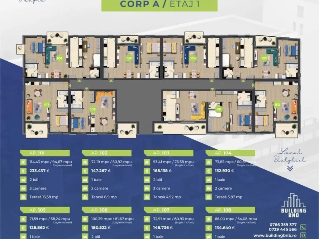 Finalizat-Ap 2 camere Bd Mamaia