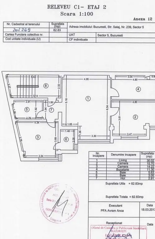 Vand imobil P+2 zona salaj rahova cu doua spatii comerciale