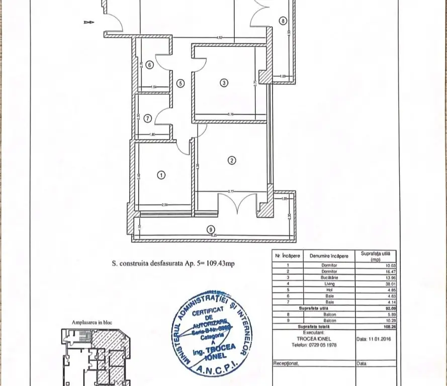 Militarii Veteranilor de vanzare apartament 3 camere bloc nou