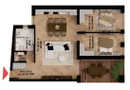 Apartament nou, 3 camere, 227 000 Euro. Comision 0.