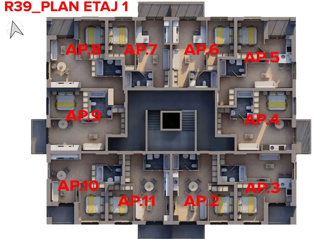 Apartament nou ARED, 44 mp utili – Direct de la dezvoltator