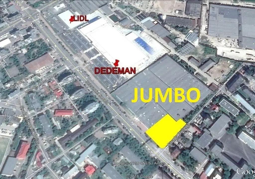 De vanzare HALE 1.368mp teren 3.062mp Jumbo, Dedeman, Lidl, termen plata 3ani
