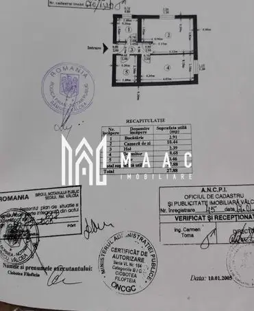 Apartament 2 camere decomandat | Nord, Râmnicu Vâlcea | etaj 4, 1972
