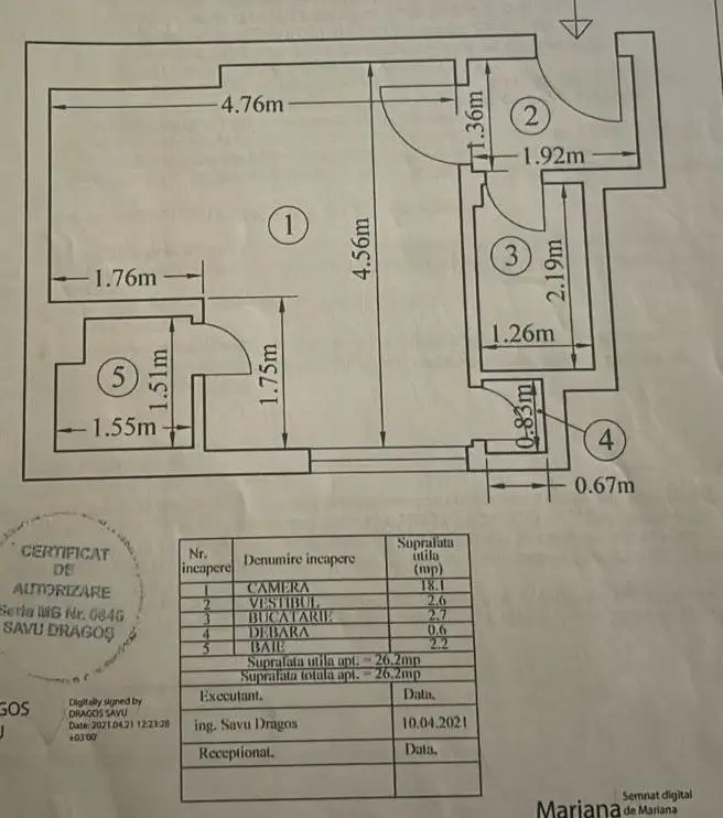 Garsonieră complet renovată 2026 | Etaj 1 | Gara de Nord I Comision 0