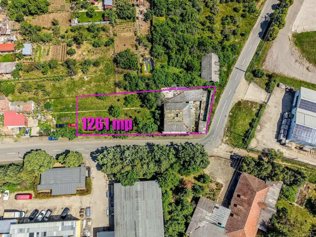 Teren de 1261 mp pe colt, in Aradul Nou, cu front de 60 m + 23 m