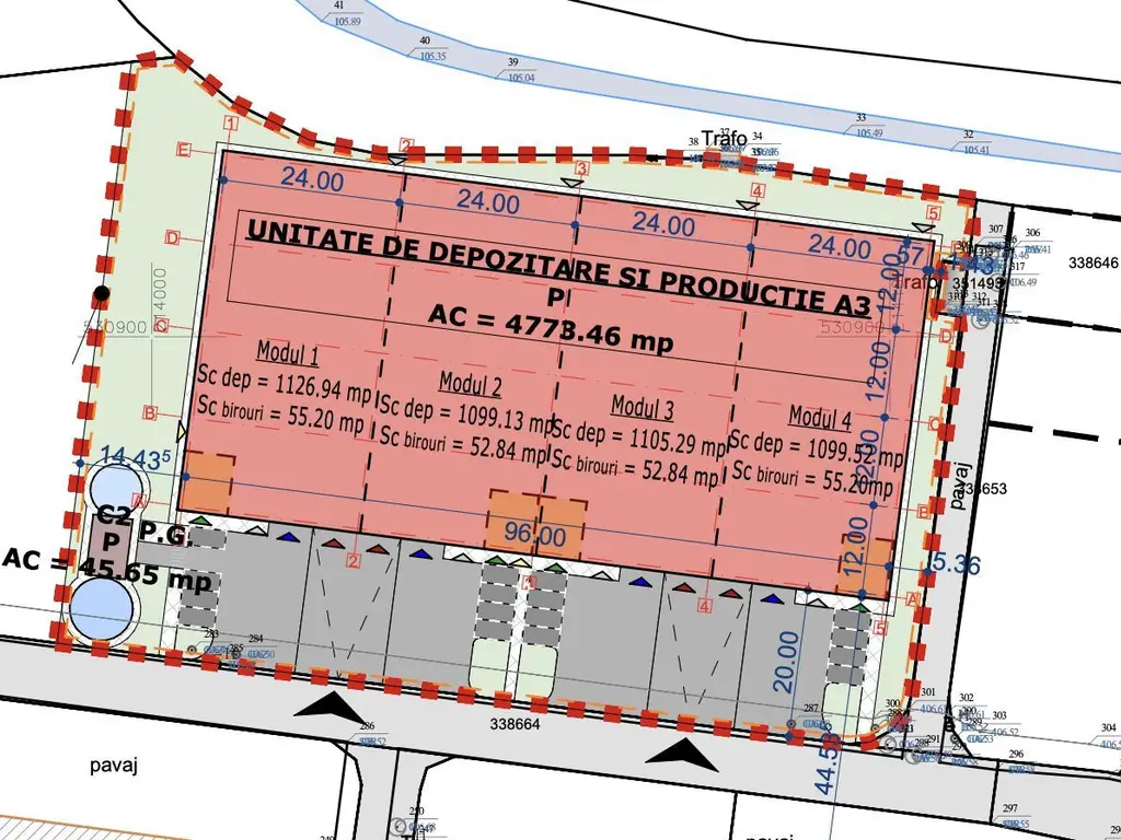 4646 mp - Hala industriala de inchiriat in Parc Industrial Arad