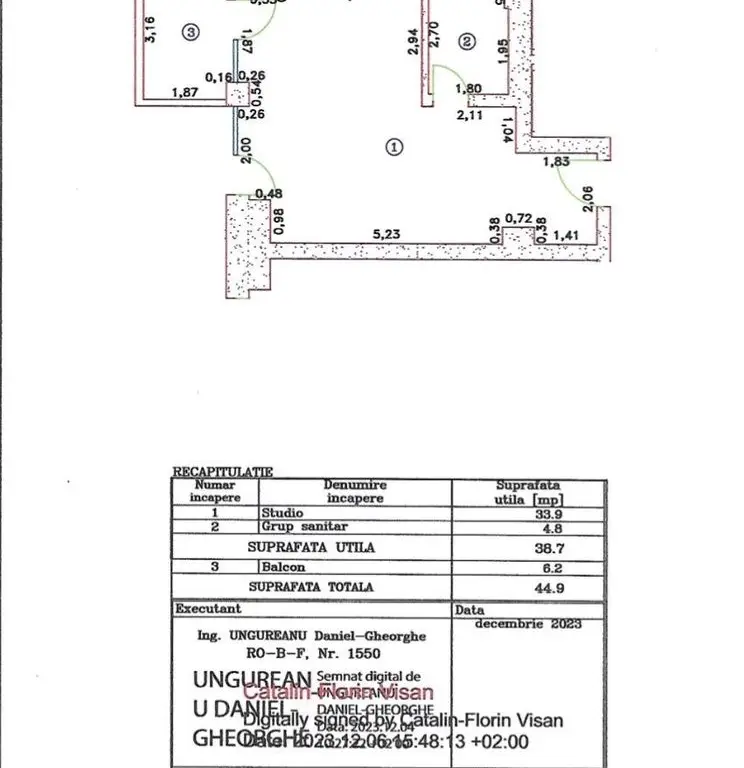Pipera Cortina North apartament 2 camere de vanzare