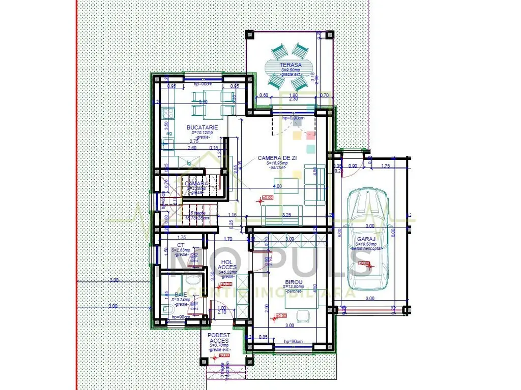 Duplex despartit prin Garaj. 4 dormitoare. 3 Bai. Dumbravita
