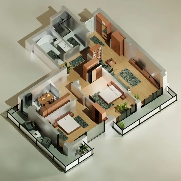 Tomis Nord  - Vanzare apartament decomandat cu 3 camere, bloc nou.