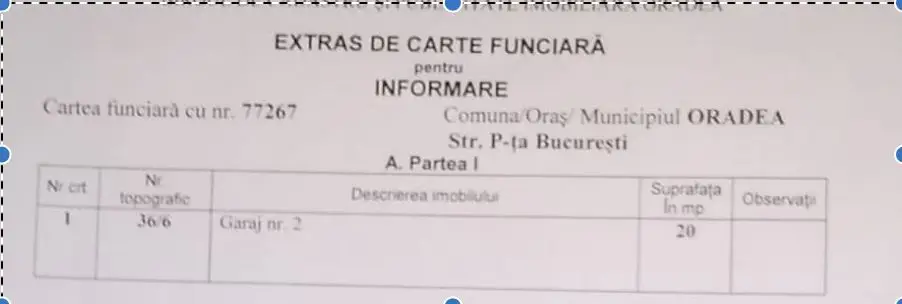 Garaj cu CF, 20 mp, Piata Bucuresti. 12 500 E (neg). Comision 0