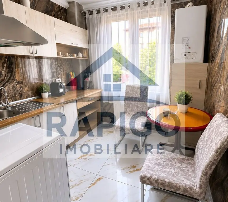 Apartament spațios 3 cam, complet renovat, mobilat – disponibil 01.07.