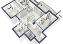 Apartament 3 camere | Balcon 22.2 mp | Etaj 3 | Turnisor