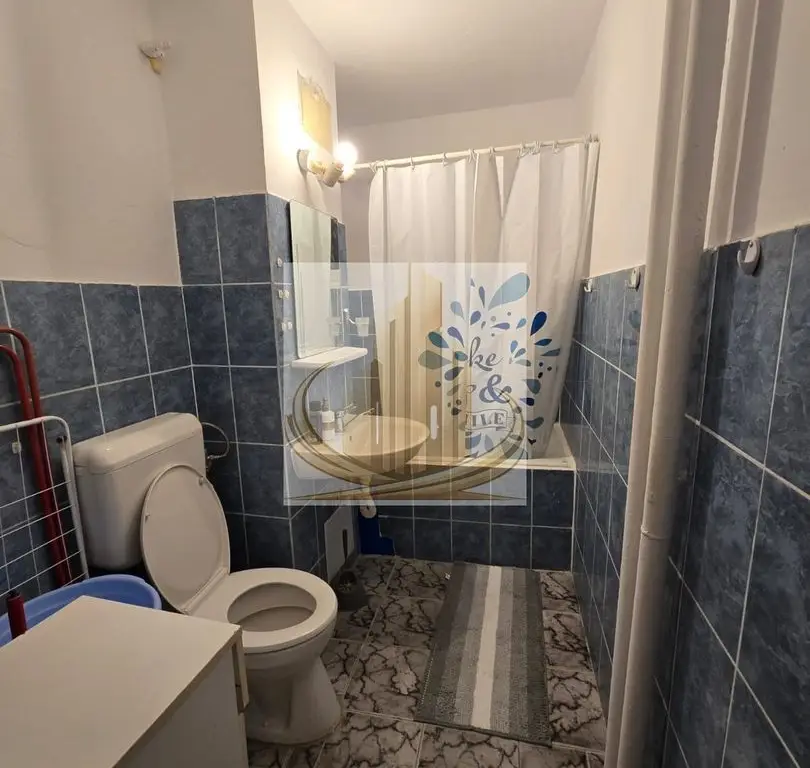 Apartament 1 cameră, 32 mp, balcon închis, complet mobilat