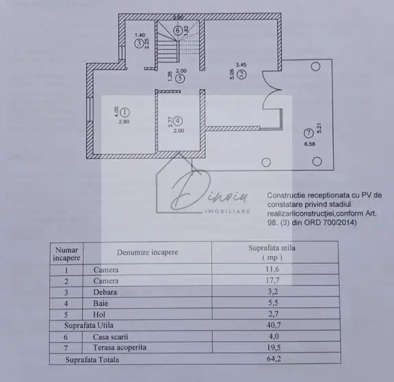 VILA 3 camere Pipera I Henri Coanda I intabulare I COMISION 0%