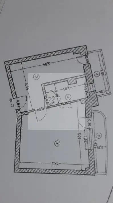 Garsoniera metrou Costin Georgian I Bloc 1992 I 2 balcoane I COMIS 0%