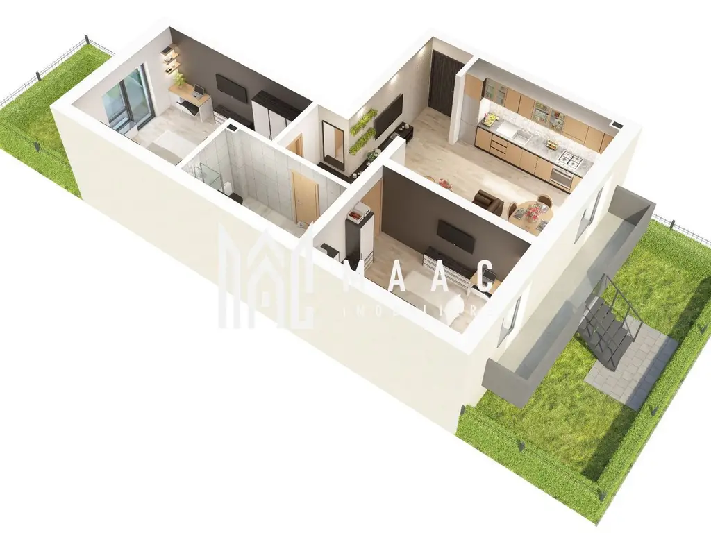 Apartament 3 camere I Comision 0 I Sibiu | Grădină 47 mp | Doamna Stanca