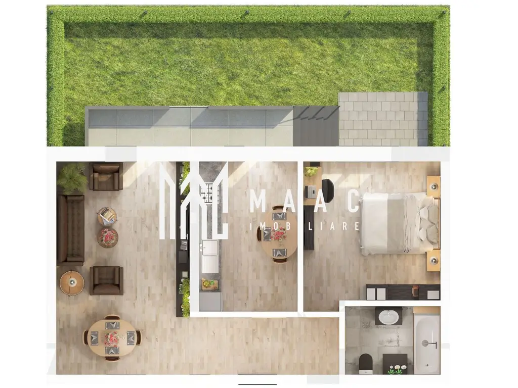 Apartament 3 camere I Parter I Gradina 46 mp I Doamna Stanca