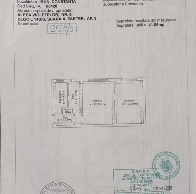 Apartament de vanzare-Casa de Cultura