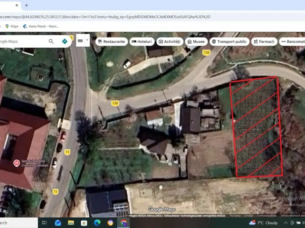 Teren intravilan 690 mp, utilități, lângă Spital Călinești