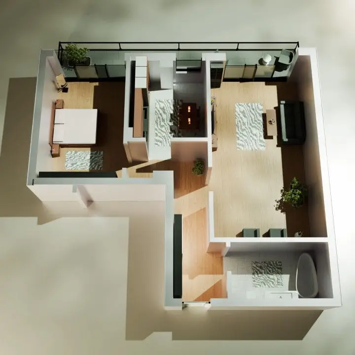 Tomis Nord - Vanzare apartament decomandat cu 2 camere, bloc nou.