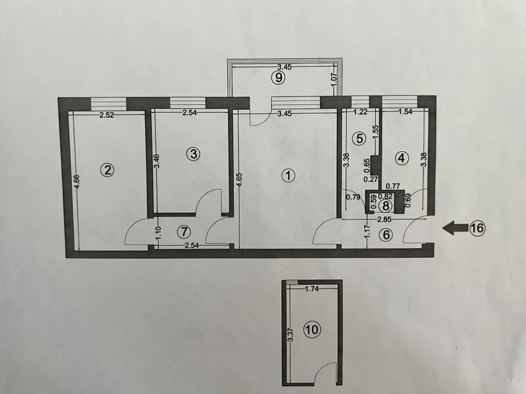 Apartament cu 3 camere de vanzare zona Tomis Nord