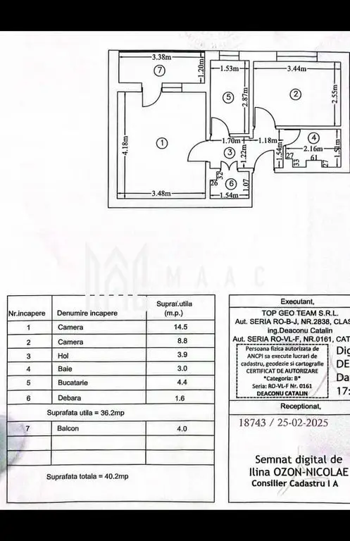 Apartament 2 camere decomandat | Ostroveni, Vâlcea | 37,6 mp, etaj 1