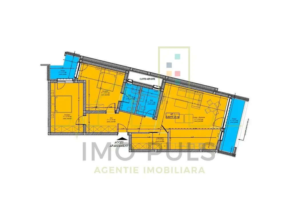 3 Camere. 2 Bai. 2 Balcoane. Giroc. Bloc nou.