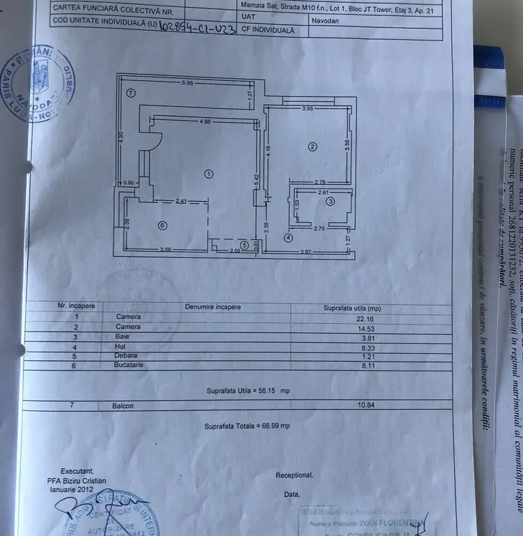 Vand apartament 2 camere Mamaia