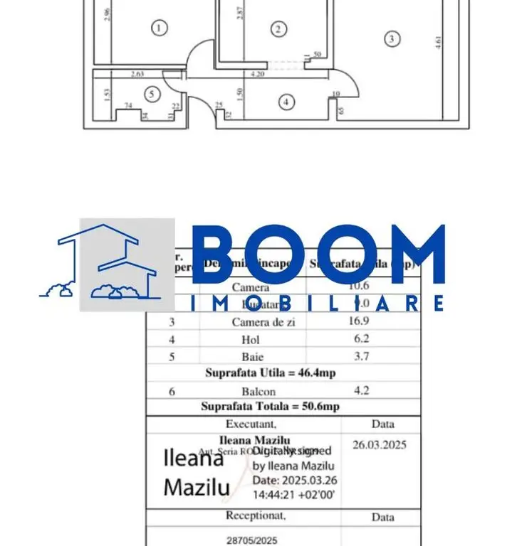 Apartament 2 camere | Etaj 1 | Zona Ostroveni | Gigacalorimetru